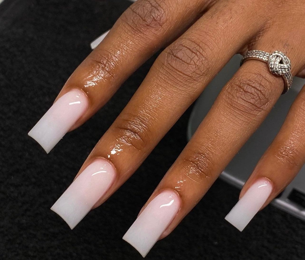 Solid Milky white press ons | press on nails | Handmade Press On Nails