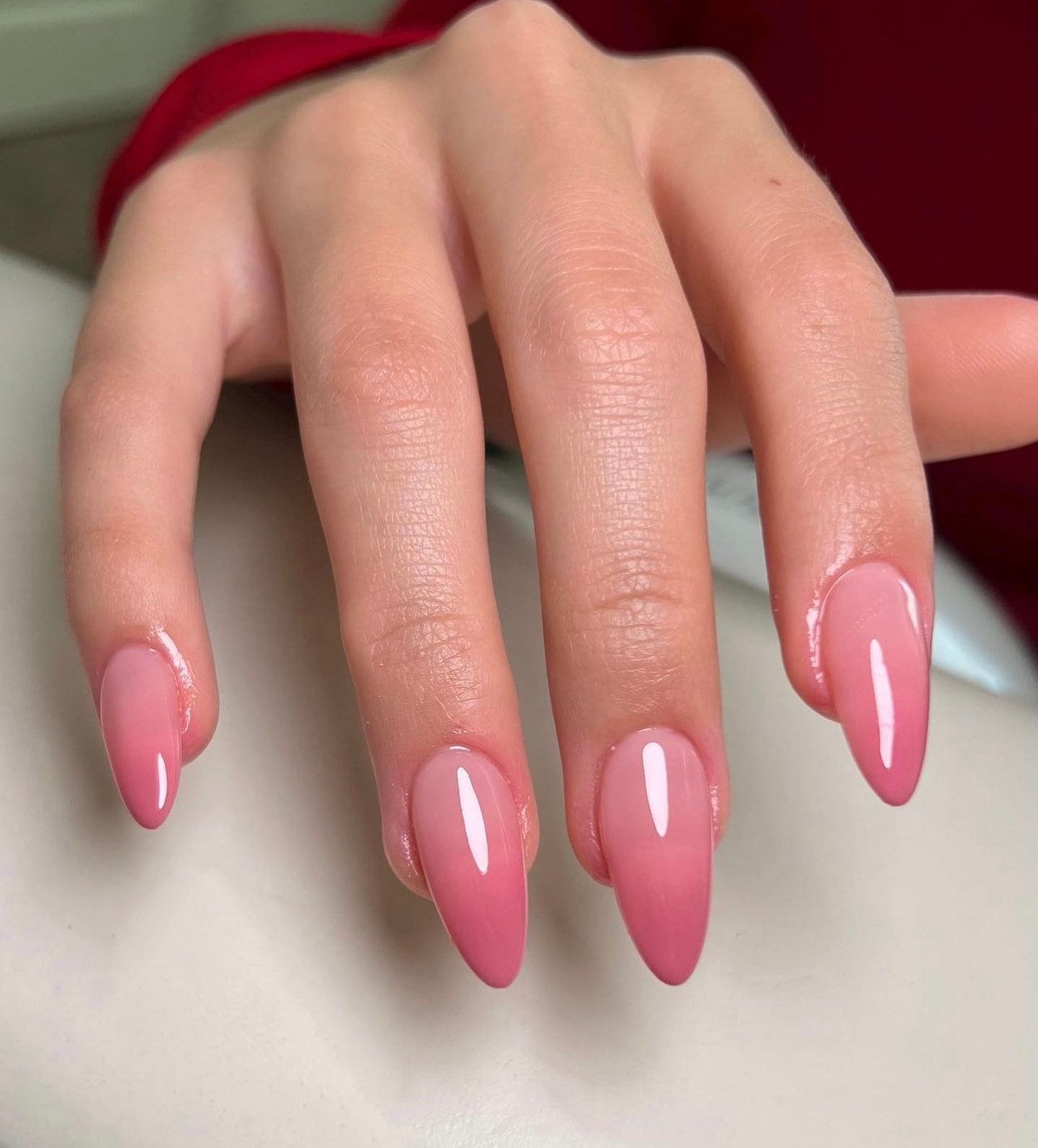 Blushing Ombré press ons | press on nails | Handmade Press On Nails