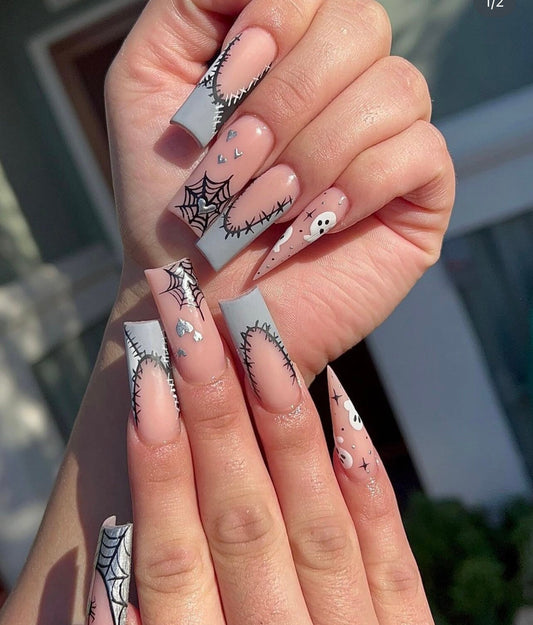 Halloween press ons | press ons | Handmade Press On Nails